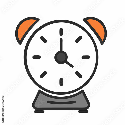 School lunch time icon Outline  lunch time vector  illustration (2)