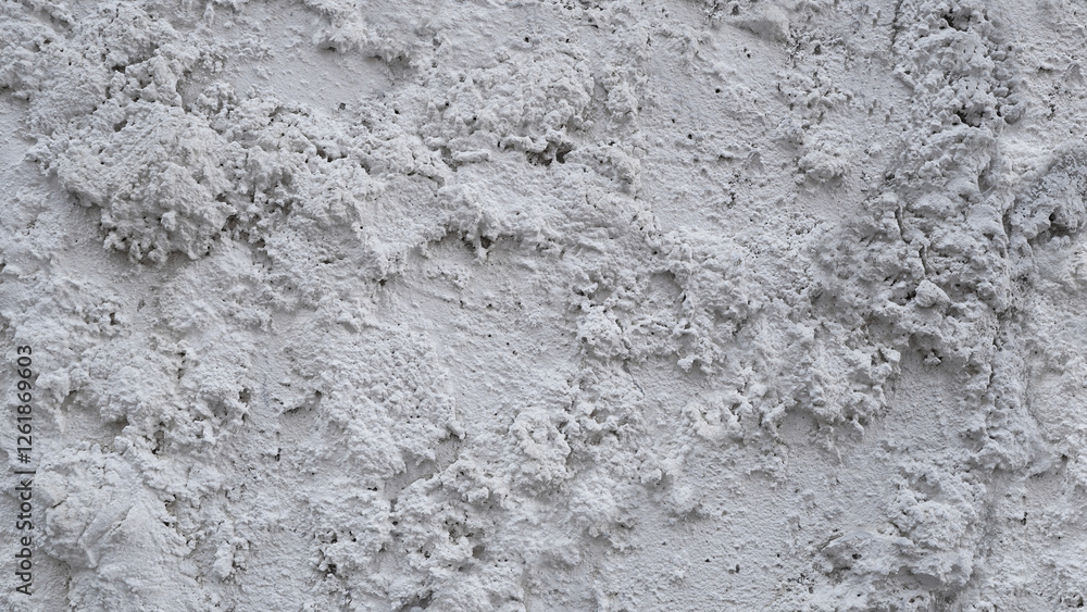 Obraz premium White and Grey Wall with Abstract Rough Texture, Textured Surface