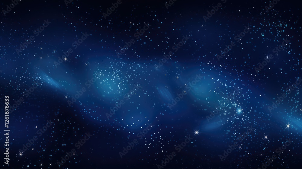 Obraz premium moons dark blue pattern background
