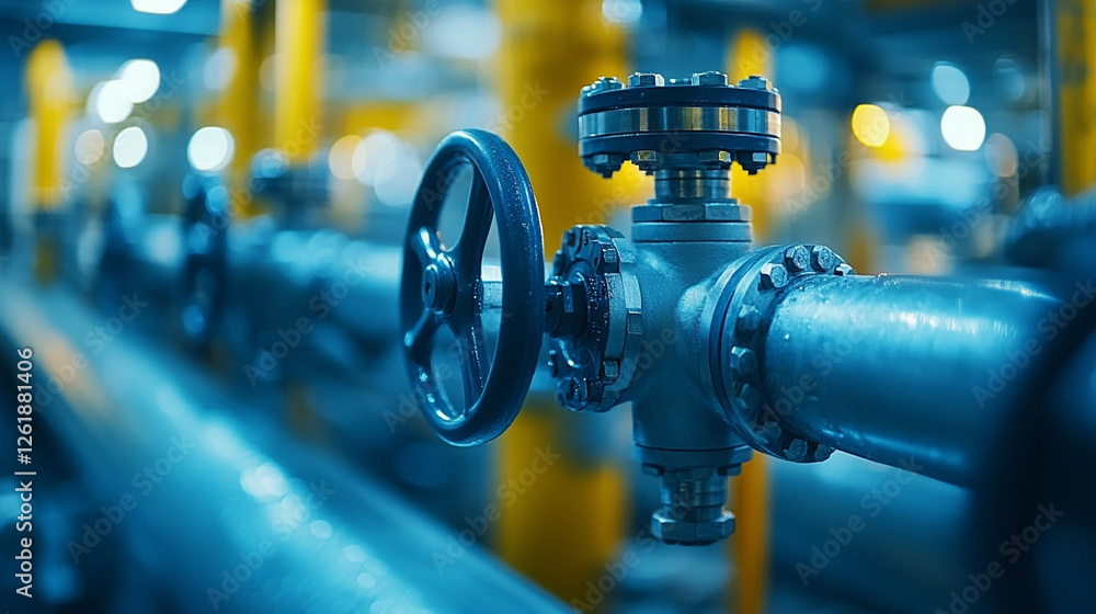 A long industrial pipe with multiple valves, symbolizing control and regulation of fluid flow. The blurred background emphasizes the significance of valves in machinery for proper function.
A long industrial pipe with multiple valves, symbolizing control and regulation of fluid flow. The blurred background emphasizes the significance of valves in machinery for proper function.
