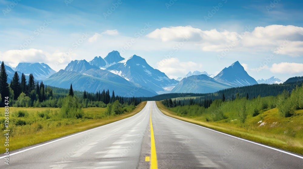 Fototapeta premium mountain empty road