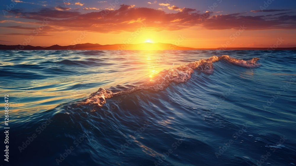 Fototapeta premium vast deep blue sea