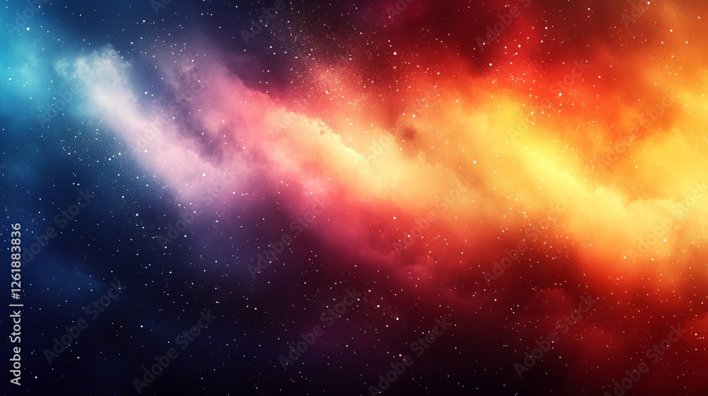 Naklejka premium An abstract background with rainbow-colored silver fast straight lines symbolizing movement, change, and energy. The blurred, empty space evokes a sense of possibility and open potential.