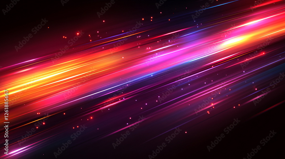 An abstract background with rainbow-colored silver fast straight lines symbolizing movement, change, and energy. The blurred, empty space evokes a sense of possibility and open potential.
An abstract background with rainbow-colored silver fast straight lines symbolizing movement, change, and energy. The blurred, empty space evokes a sense of possibility and open potential.