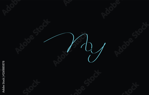A minimal yet stylish depiction of white cursive lettering forming NY on a dark background, symbolizing elegance and simplicity.
