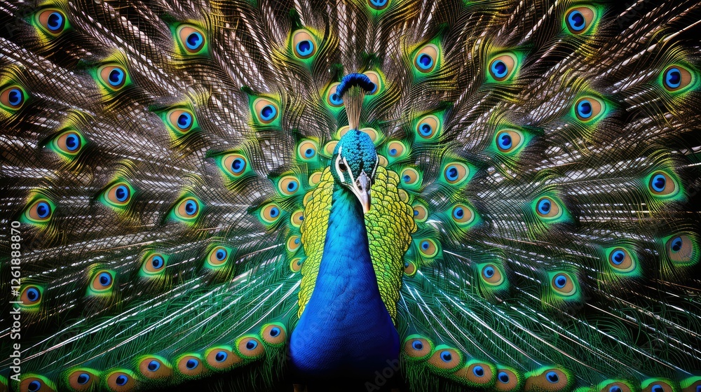 Naklejka premium display blue unique