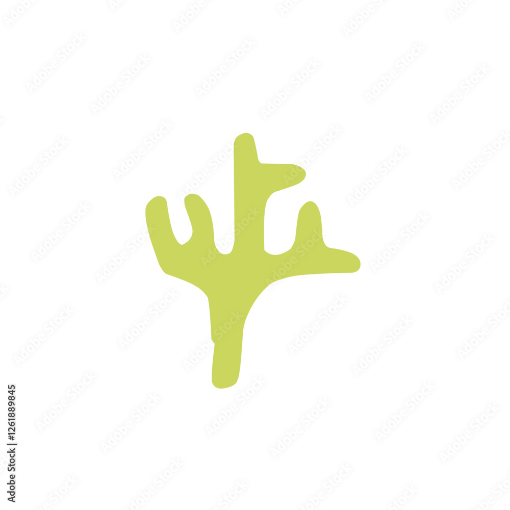 Obraz premium abstract coral shape