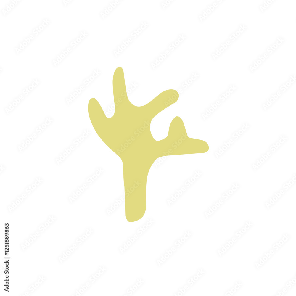 abstract coral shape abstract coral shape