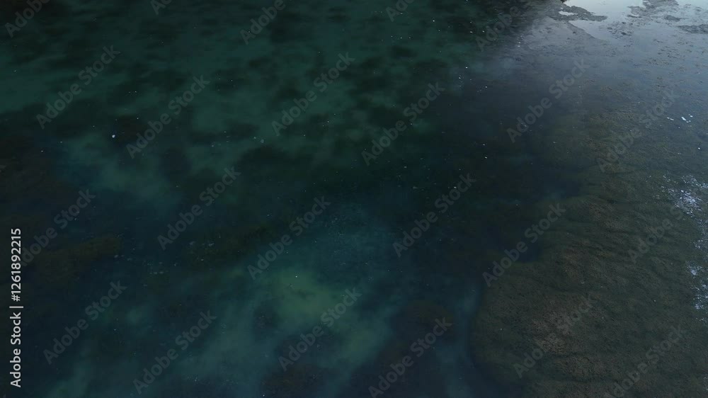 Switzerland lake frozen black ice Obersee Oberseealp cold winter climate, aerial Switzerland lake frozen black ice Obersee Oberseealp cold winter climate, aerial