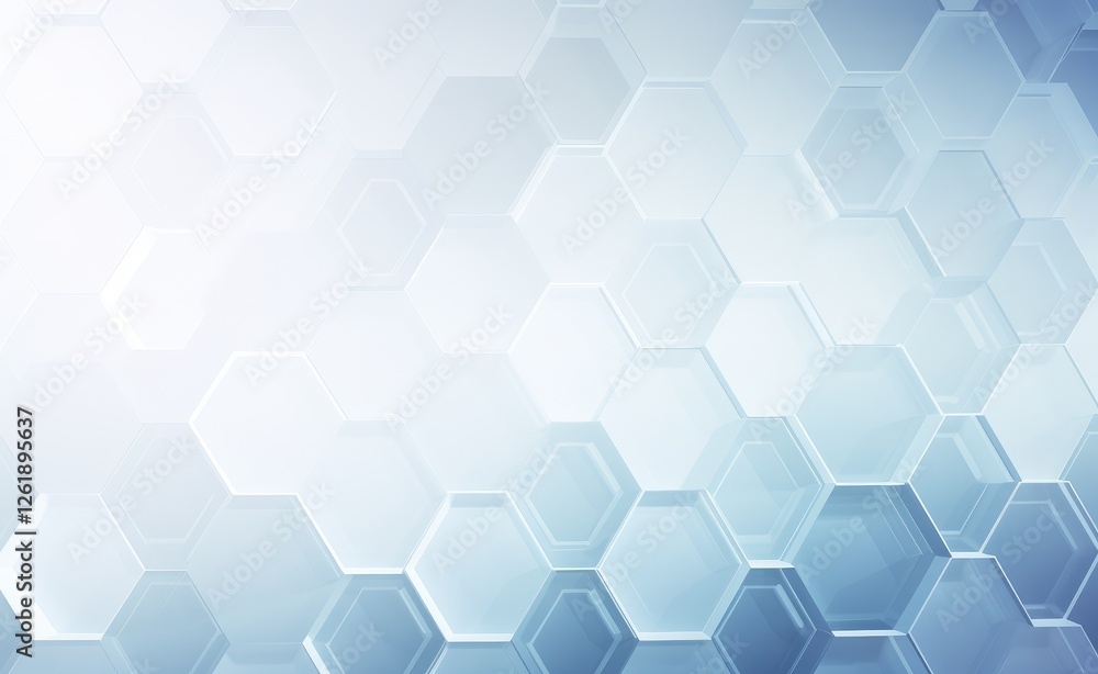Fototapeta premium Abstract Blue Honeycomb Geometric Background