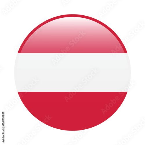 Austria circle flag logo icon digital vector illustration Free Download Austria circle flag logo icon digital vector illustration - GFXLoad