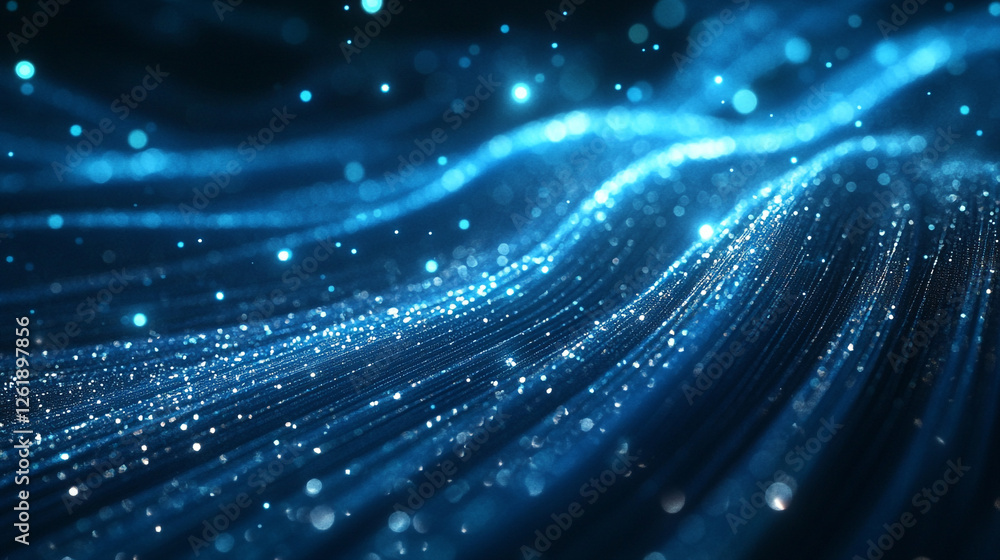 Obraz premium abstract blue wave background Abstract blue wave background, minimal wave design concept, vector illustration. for banner, banner.