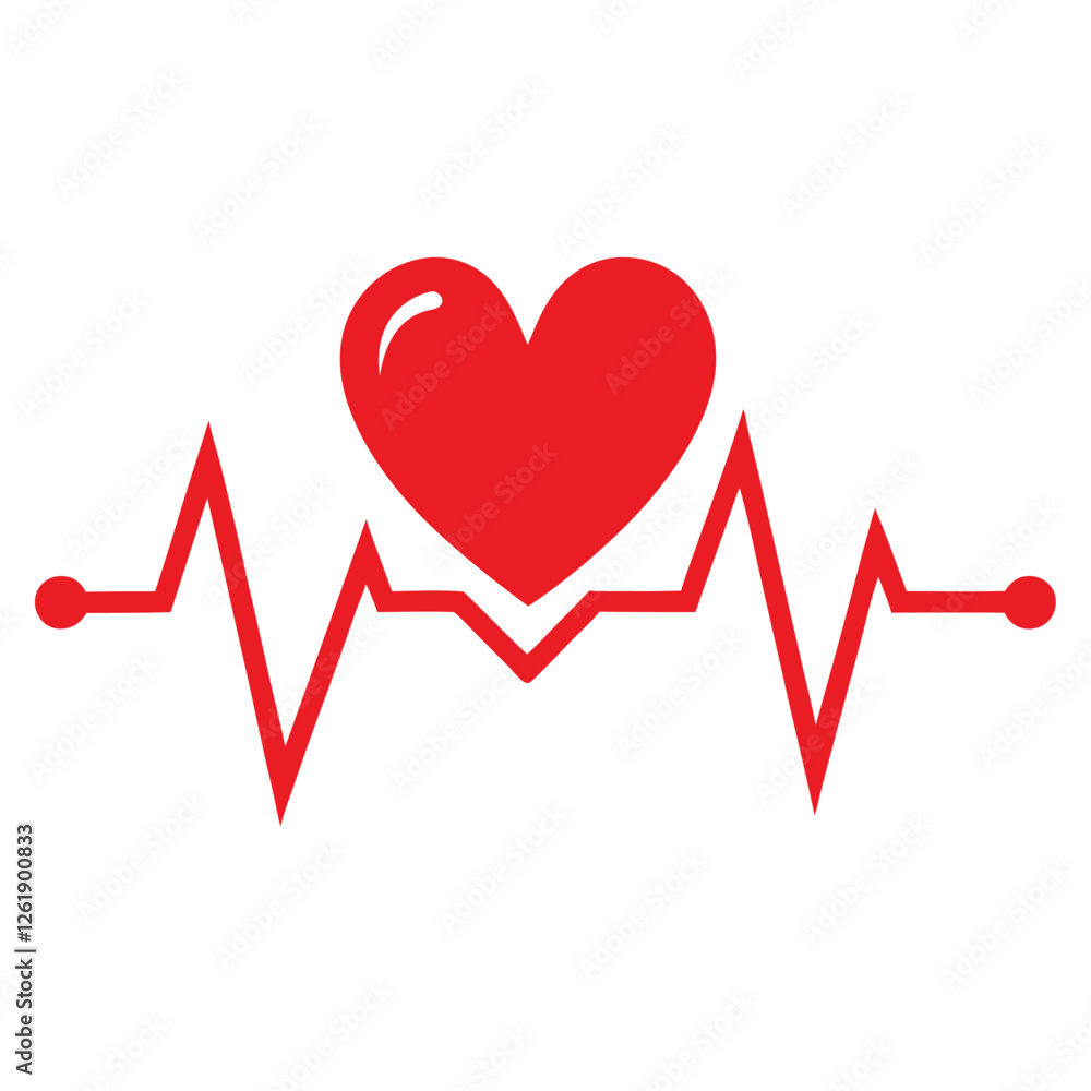 red ecg heartbeat lines with hearts collection with vector design. red ecg heartbeat lines with hearts collection with vector design.
