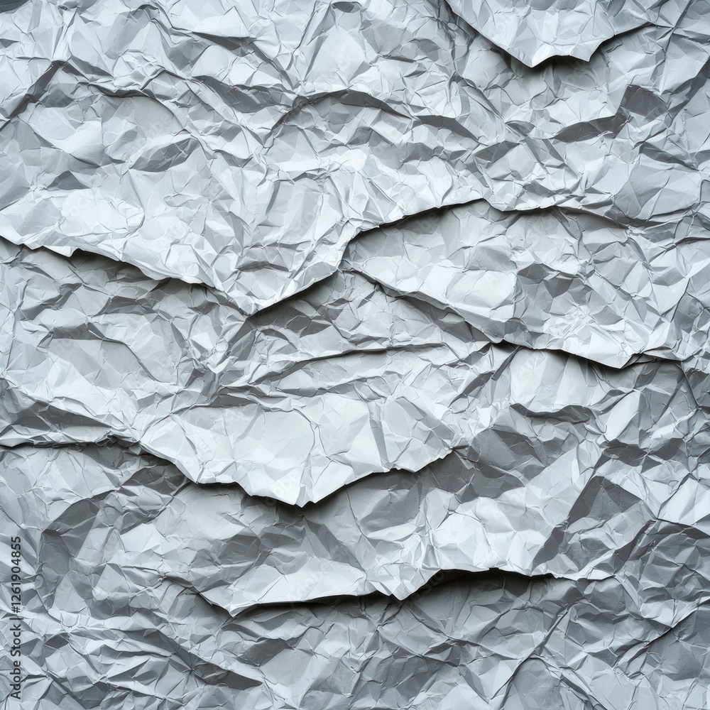 Fototapeta premium Crumpled Grey Paper Texture Background