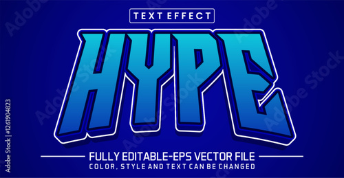 Hype font Text effect editable