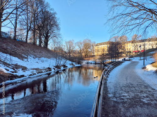 Canvas Print The river