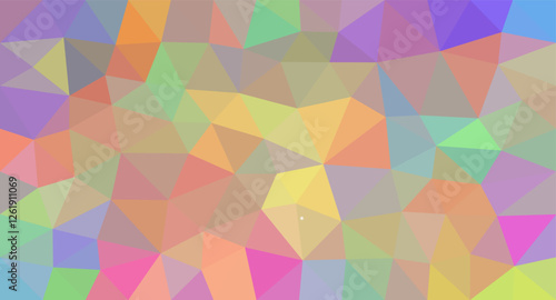 Multicolor vector abstract mosaic pattern. Modern abstract illustration with triangles. Low poly background