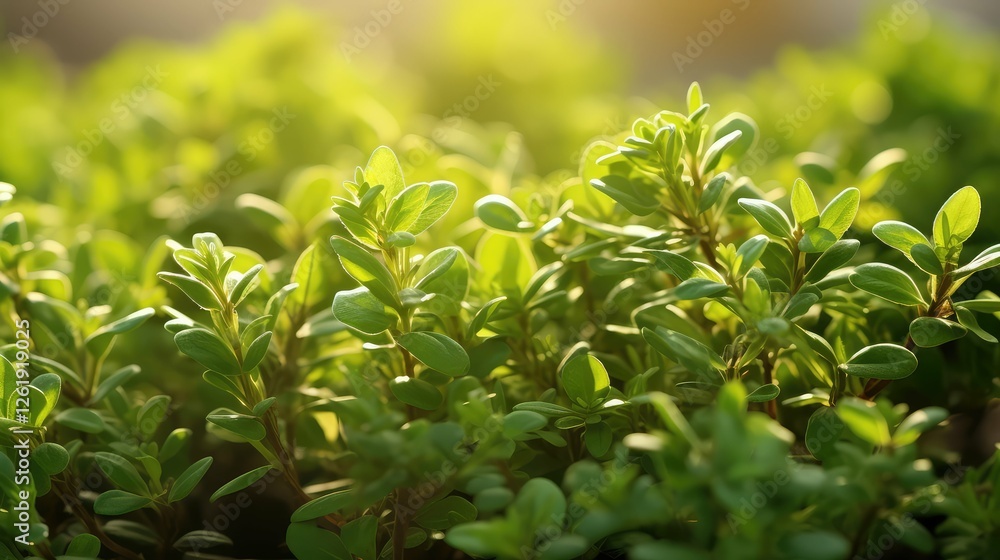 Obraz premium garden thyme leaves