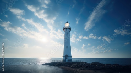 Wallpaper Mural guide shining light in white Torontodigital.ca