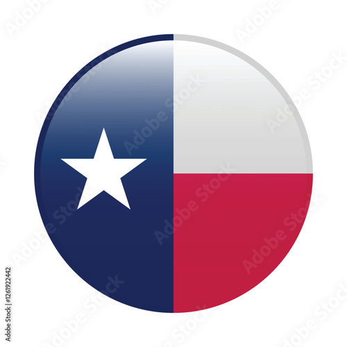 Texas circle flag logo icon digital vector illustration Free Download Texas circle flag logo icon digital vector illustration - GFXLoad