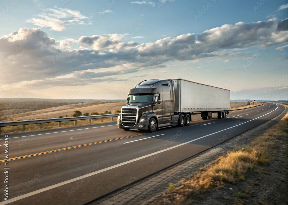 Highway environment with a focus on vehicle movement. Highway environment with a focus on vehicle movement.
