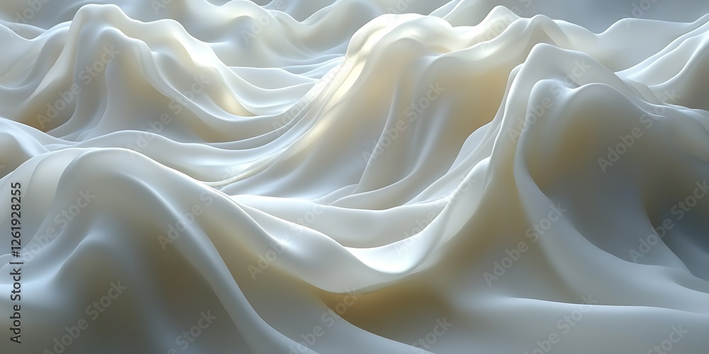 Obraz premium White fabric folds, light texture, abstract background, design element