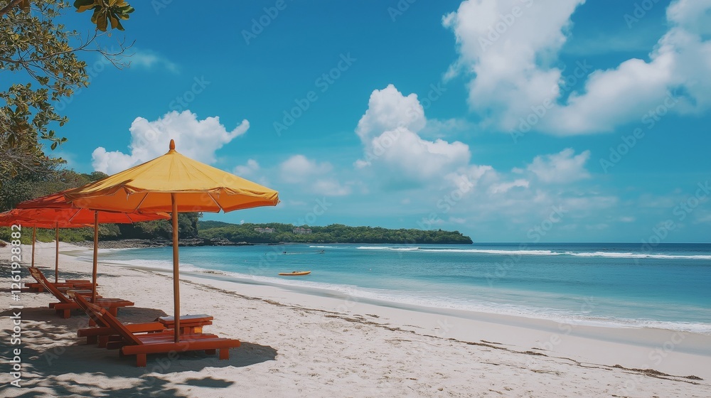 Fototapeta premium romantic beach theme for summer vacation