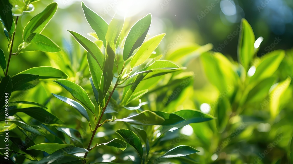 Obraz premium garden tea tree leaves