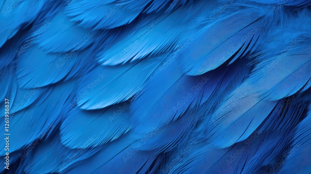 Obraz premium blue bird feather texture