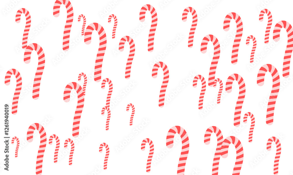 Christmas Pattern Candy Canes , gift, tree, star and Stockings Christmas Pattern Candy Canes , gift, tree, star and Stockings