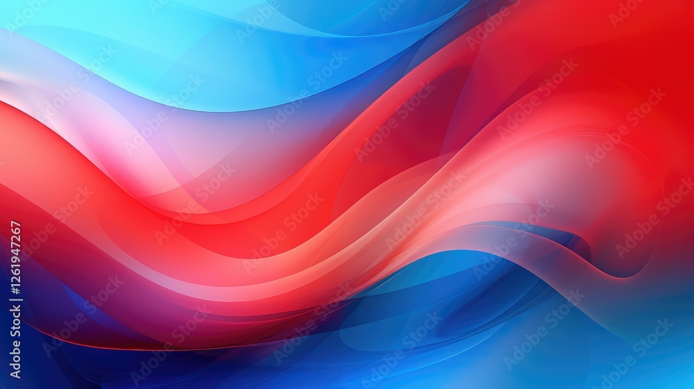 Fototapeta premium swirling background red and blue