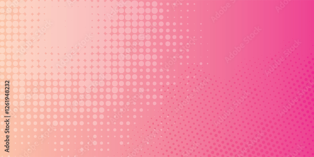 Pink orange polka dots gradient halftone background. Pop art cartoon dot texture with comic Pink orange polka dots gradient halftone background. Pop art cartoon dot texture with comic