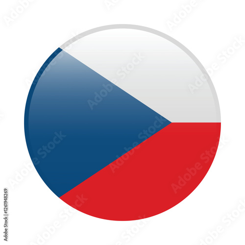 Free Download Czech circle flag logo icon digital vector illustration - GFXLoad