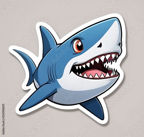 funny shark cartoon