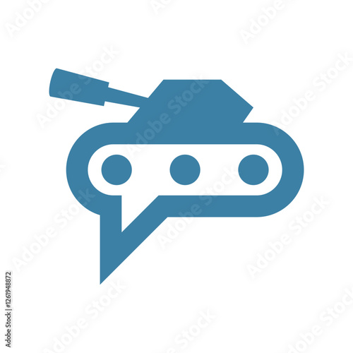Fire tank logo icon design
