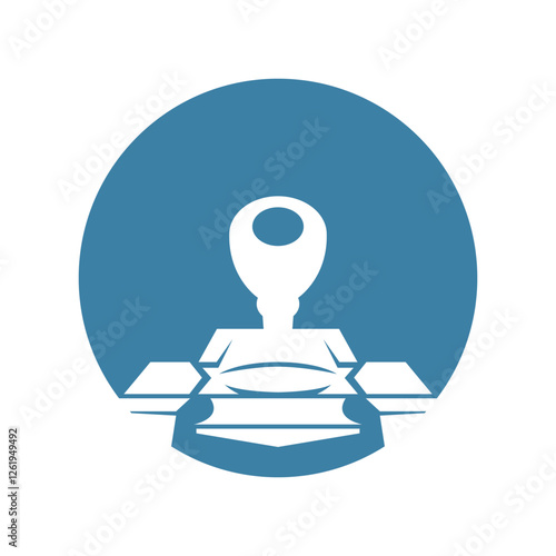 Fire tank logo icon design
