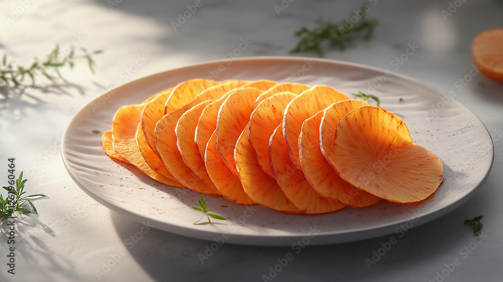 Crispy Dehydrated Carrot Chips. Healthy Snack Delight. Crispy Dehydrated Carrot Chips. Healthy Snack Delight.