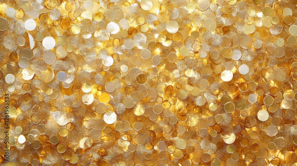 Translucent Gold Circles for Celebration Background Translucent Gold Circles for Celebration Background