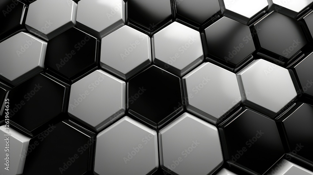composition hexagon background black and white composition hexagon background black and white