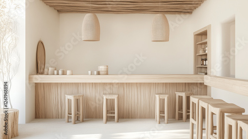 Minimalist Bar Interior: A ...
