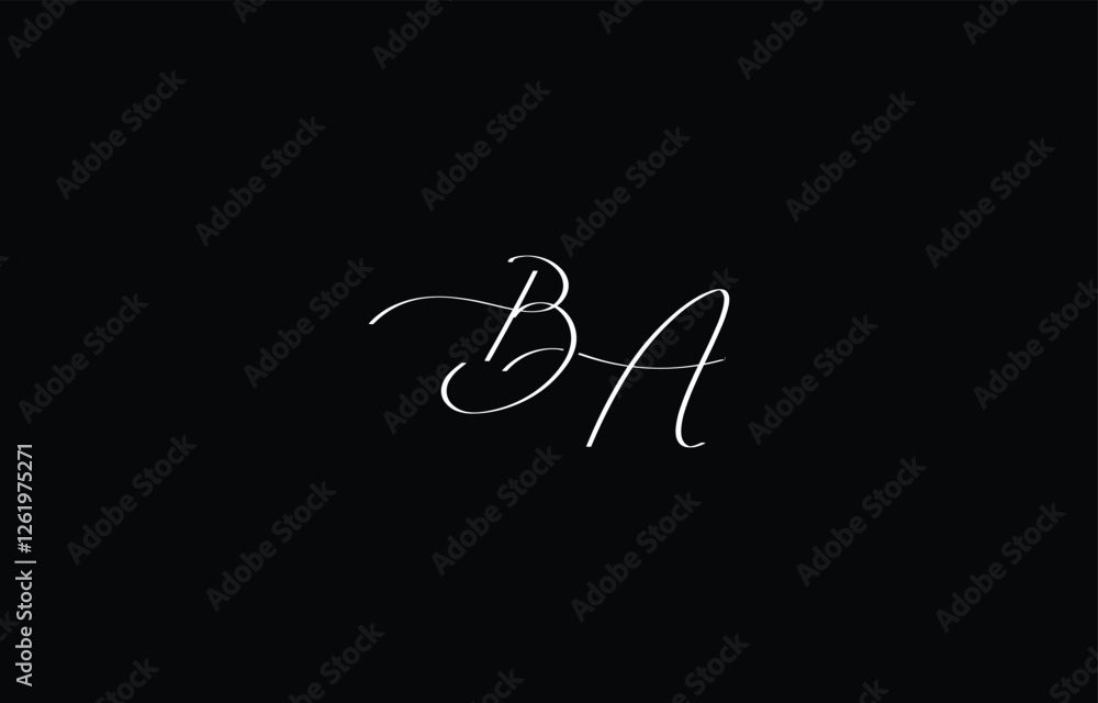 A minimal yet stylish depiction of white cursive lettering forming BA on a dark background, symbolizing elegance and simplicity. A minimal yet stylish depiction of white cursive lettering forming BA on a dark background, symbolizing elegance and simplicity.