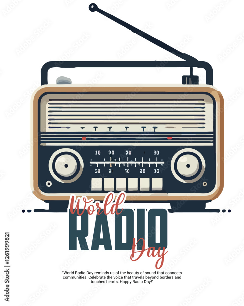 World Radio Day Music Day Social Media Post Banner Template World Radio Day Music Day Social Media Post Banner Template