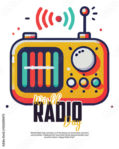 World Radio Day Music Day Social Media Post Banner Template
