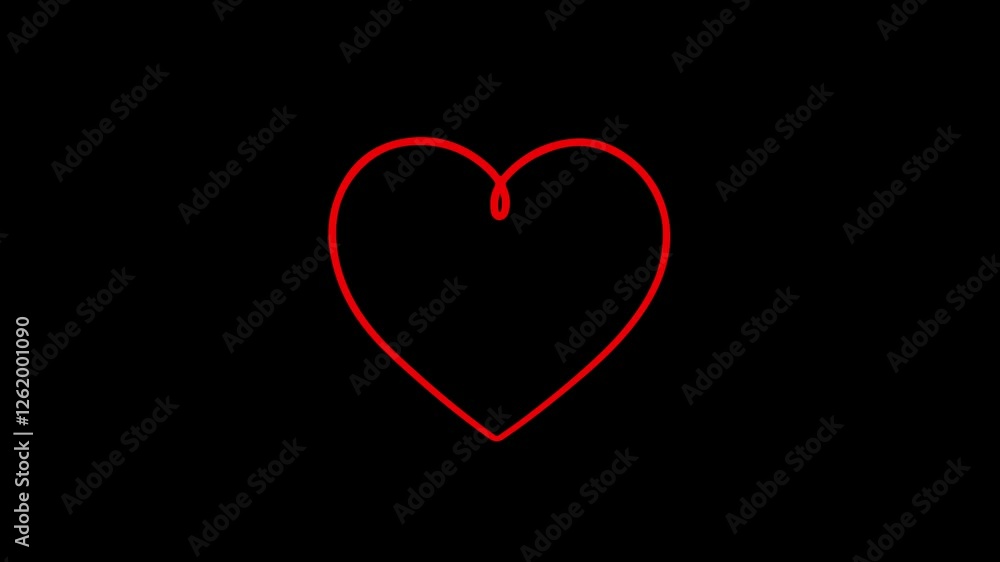 Love shape neon effects Love shape neon effects