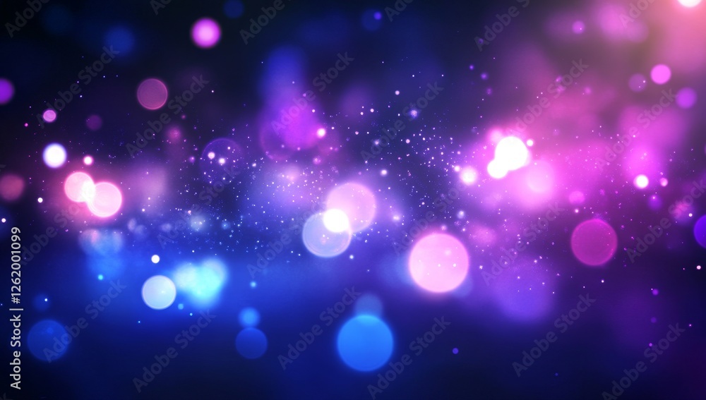 Purple, blue bokeh lights, dark background, sparkle, overlay Purple, blue bokeh lights, dark background, sparkle, overlay