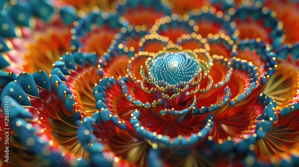 Naklejka premium A vibrant background design with intricate motifs, colorful patterns and elegant details, perfect for creating a unique and stylish atmosphere.