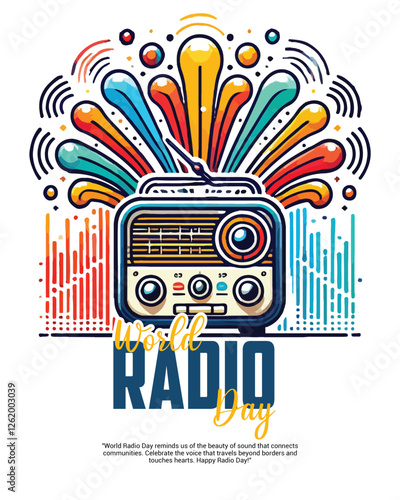 World Radio Day Music Day Social Media Post Banner Template
