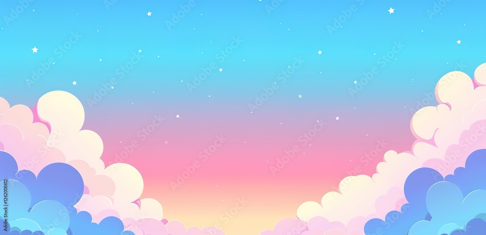 Sunset Drama: Vibrant Pink and Blue Sky with Texturable Clouds, Ideal Nature Background for Design and Presentation Sunset Drama: Vibrant Pink and Blue Sky with Texturable Clouds, Ideal Nature Background for Design and Presentation