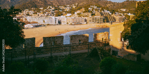 panorama of the old town of kotor montenegro