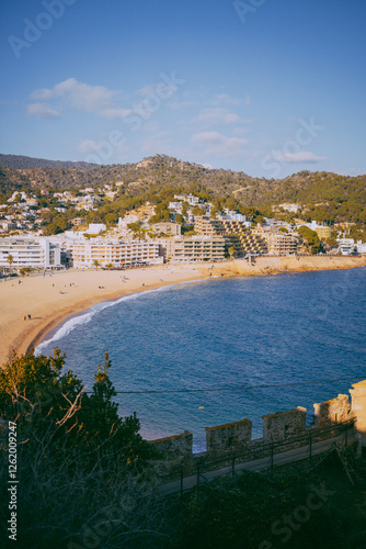view of the coast of crete greece